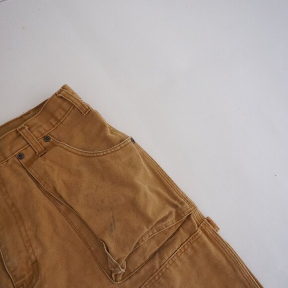 Dickies Tan Heavyweight Cotton Double Knee Carpenter Dungaree Pants 32X30 - Picture 8 of 16